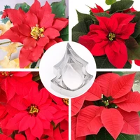 clay cutter christmas flower poinsettia petal shapes stainless steel cutting mold fondant craft tool polymer clay cutter