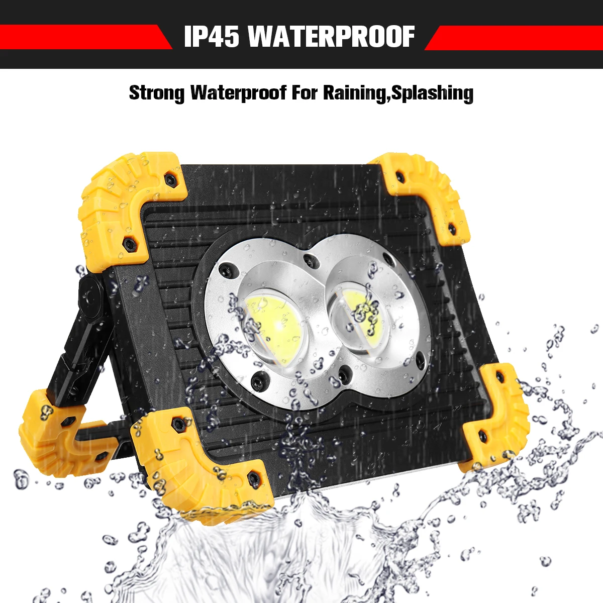 Портативный точечный светильник 20 вт фонарь прожексветильник 18650 USB