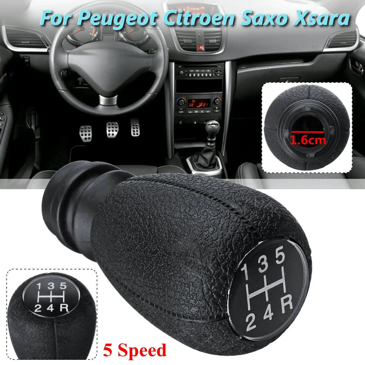 Ручка переключения передач 5 скоростная для Peugeot 106 205 308 Partner C1 Picasso Citroen Saxo C2 C3 Pluriel