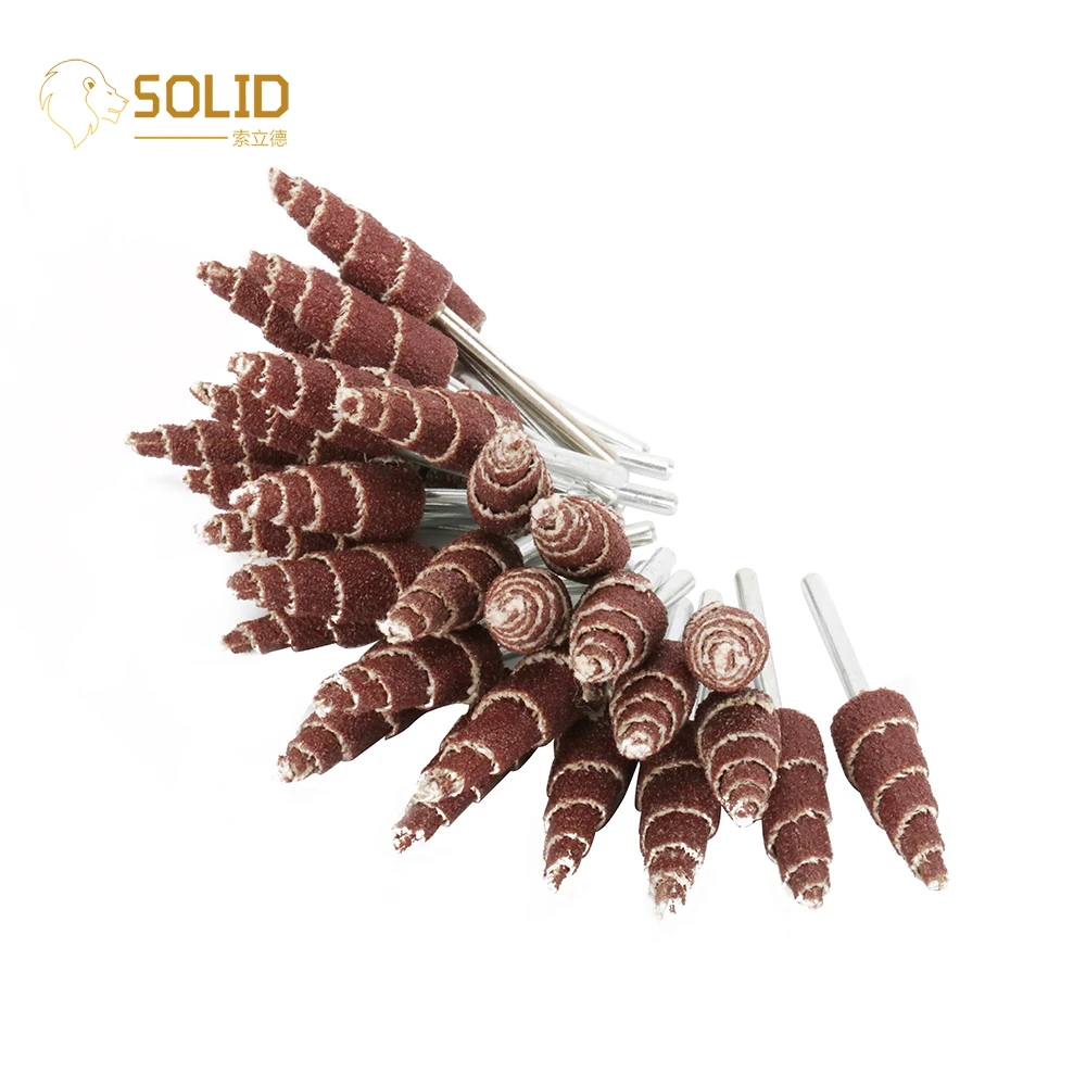 

12mm Sandpaper Flap Sanding Wheel Cone Shape Mounted Point Grinding Head 1/8" Shank Polishing Abrasive Tool 80# 20/30/100Pcs