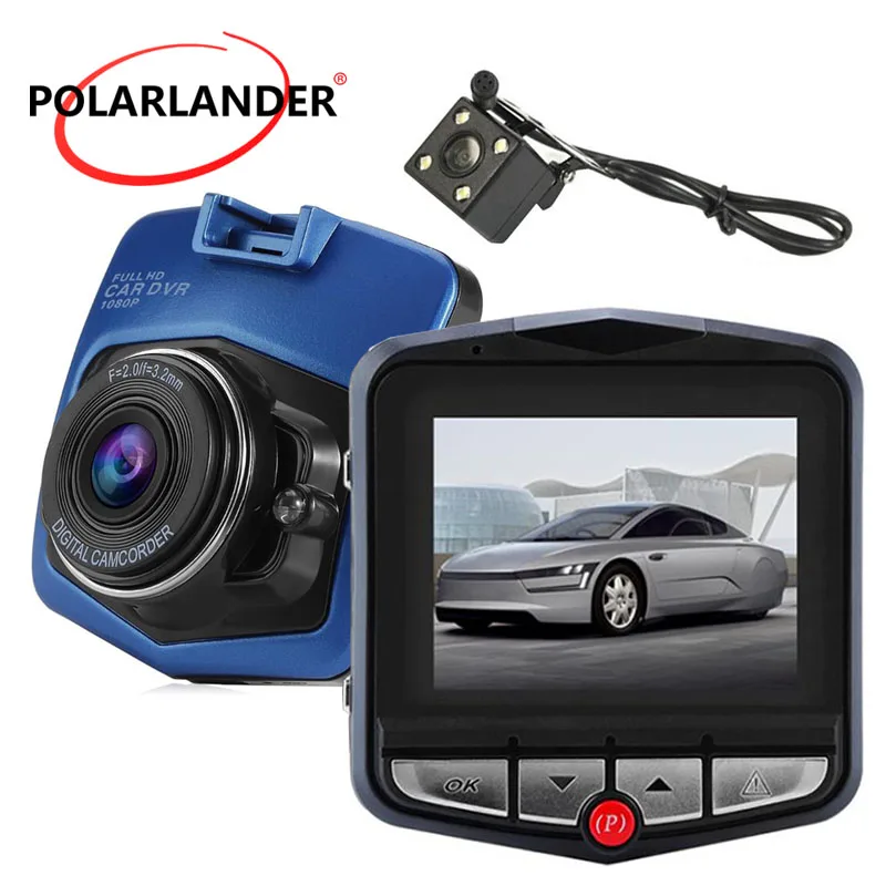 Видеорегистратор DashCam GT300 1080P 2 4-дюймовый ЖК-дисплей ночное видение видео HD
