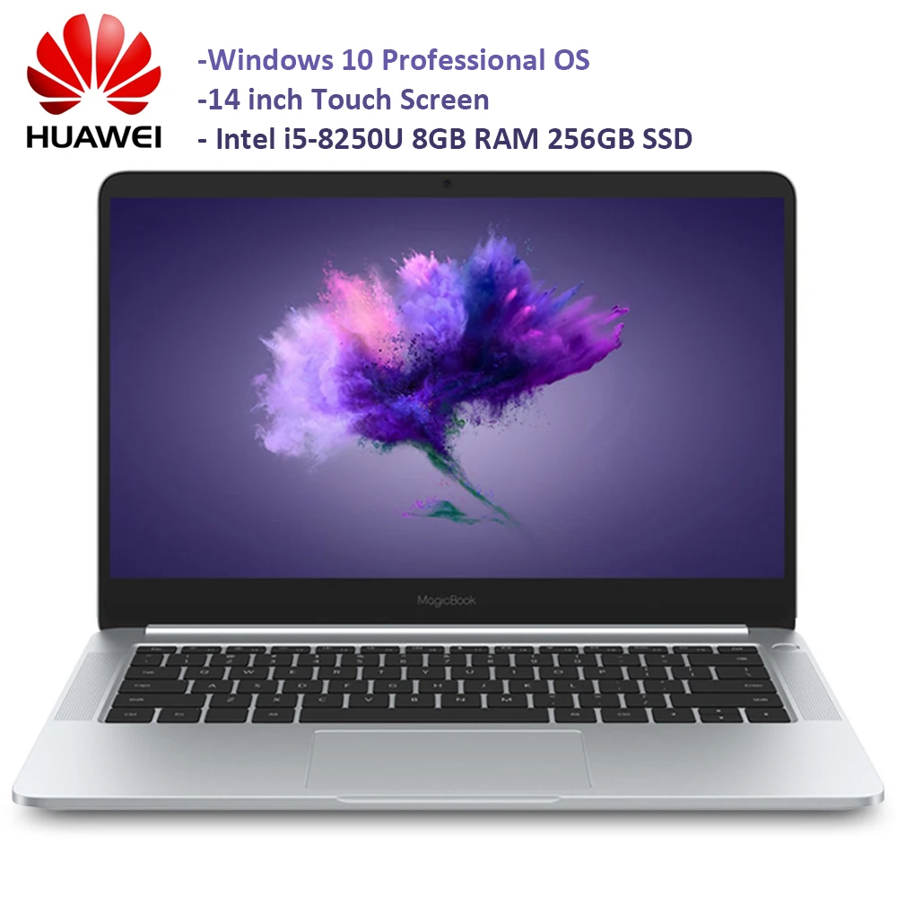 HUAWEI Honor MagicBook ноутбуков 14 дюймов окна с сенсорным экраном 10 Intel Core i5 8250U 8 GB