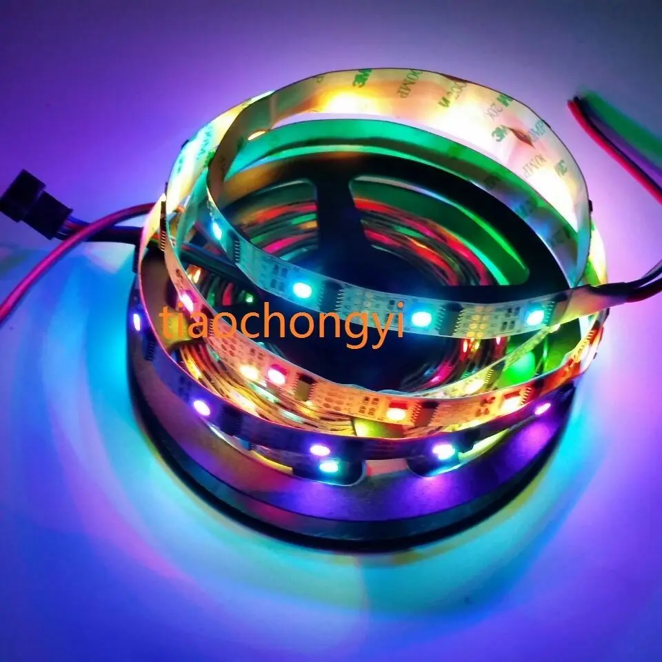 WS2801 5050 32 светодиодный/M RGB Мечта Цвет светодиодный IP20 + SP103E 5V
