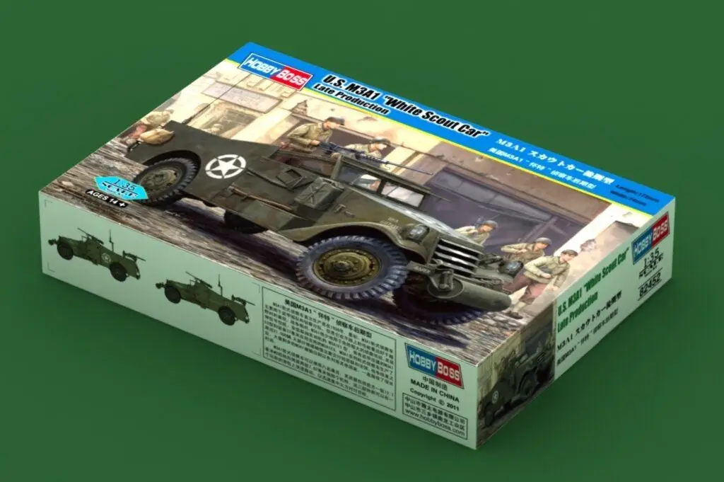 Hobbyboss 82452 1/35 M3A1 &quotБелый Скаут автомобиль поздно&quot|Наборы для сборки моделей| |
