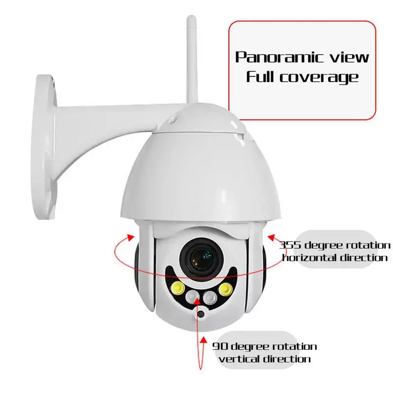Беспроводная сетевая шариковая машина беспроводной монитор CMOS сенсор HD 1080P 128G tf