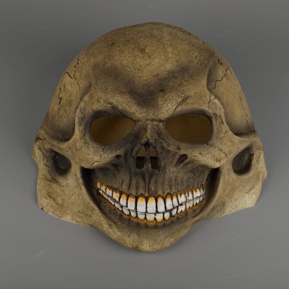 

Scary Skull Mask Full Head Halloween Masks Realistic Latex Party Mask Horror Cosplay Toy Props