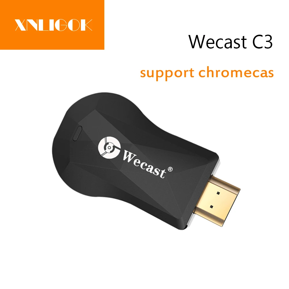 Wecast C3 MX19 беспроводной HDMI ключ приемник Поддержка DLNA/Miracast/Airplay/Хромированный мини