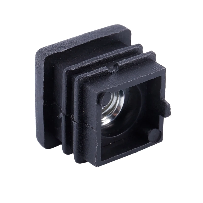 

Square Tubing Pipe End Caps Insert Plugs M8 Thread 20x20mm 20Pcs Black