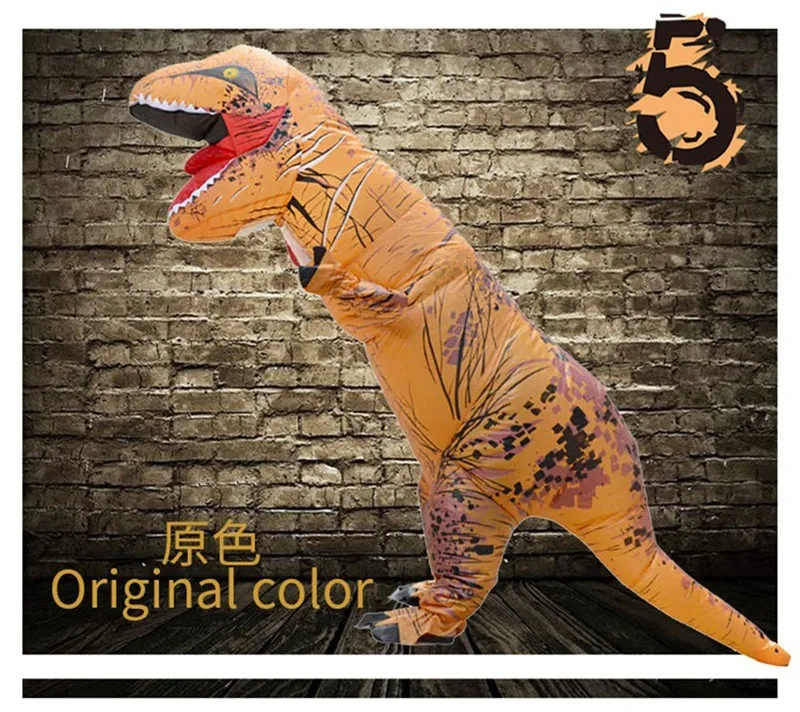 Детский водонепроницаемый надувной костюм динозавра тираннозавра для косплея