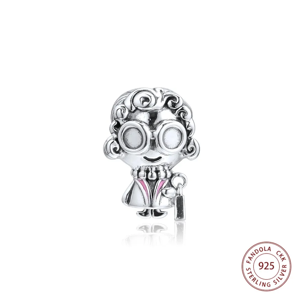 

Trendy 925 Sterling Silver Mrs. Wise Charms Fits Original DIY Bracelet Women Beads for Jewelry Making Berloques