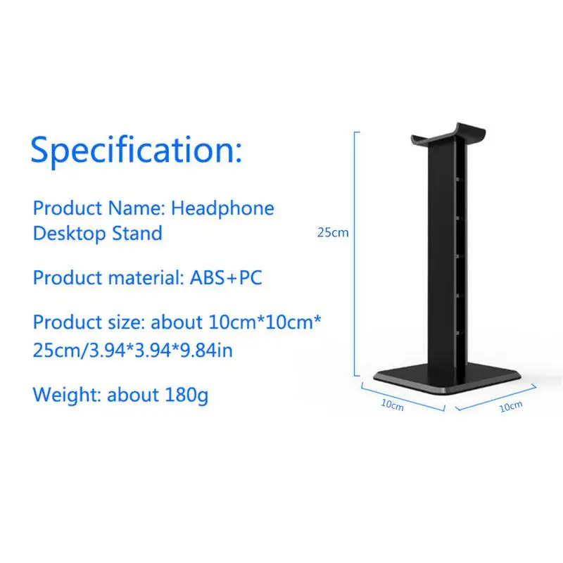 

Headphone Holder Head-Mounted Earphone Desktop Stand Hook Display Shelf Headset Hanger Support Bracket