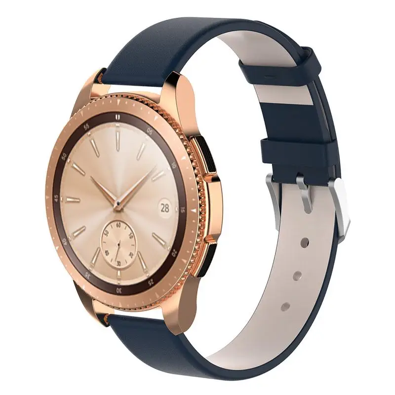 Высококачественный кожаный ремешок для смарт-часов 20 мм 22 Samsung Galaxy Watch S4 SM-R810 42 SM-R800