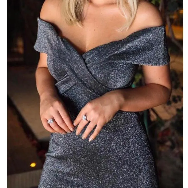 MUXU сексуальное блестящее черное платье vestidos платья с открытыми плечами женское