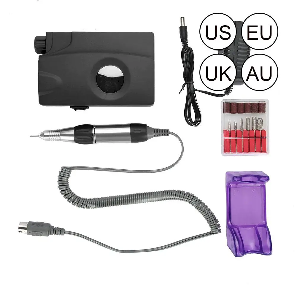 30000rmp Electric Nail Drill Machine Portable Manicure Grinding Pedicure Polisher Tools Rechargeable | Красота и здоровье
