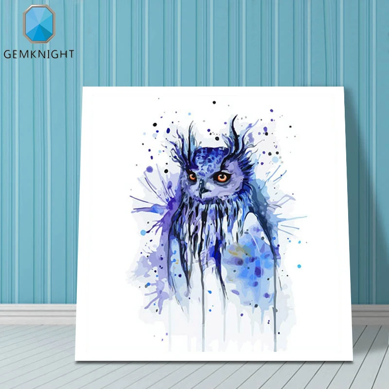 Абстрактная масляная картина с изображением кошки, цифровой рисунок по номерам, пантера, своими руками раскраска совы.