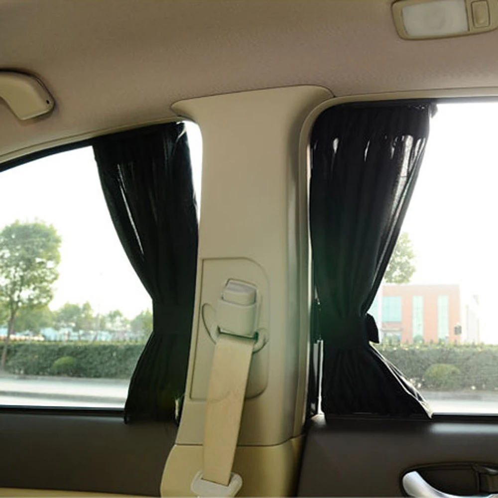 

Universal Black Mesh Adjustable Car Window Windshield Curtain Sunshade Visor UV Block Car Accessories 35X54cm