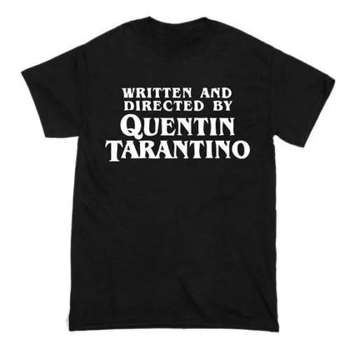 Модная черная женская футболка Tarantion fan Quentin Tarantino со слоганом tumblr|Футболки| |