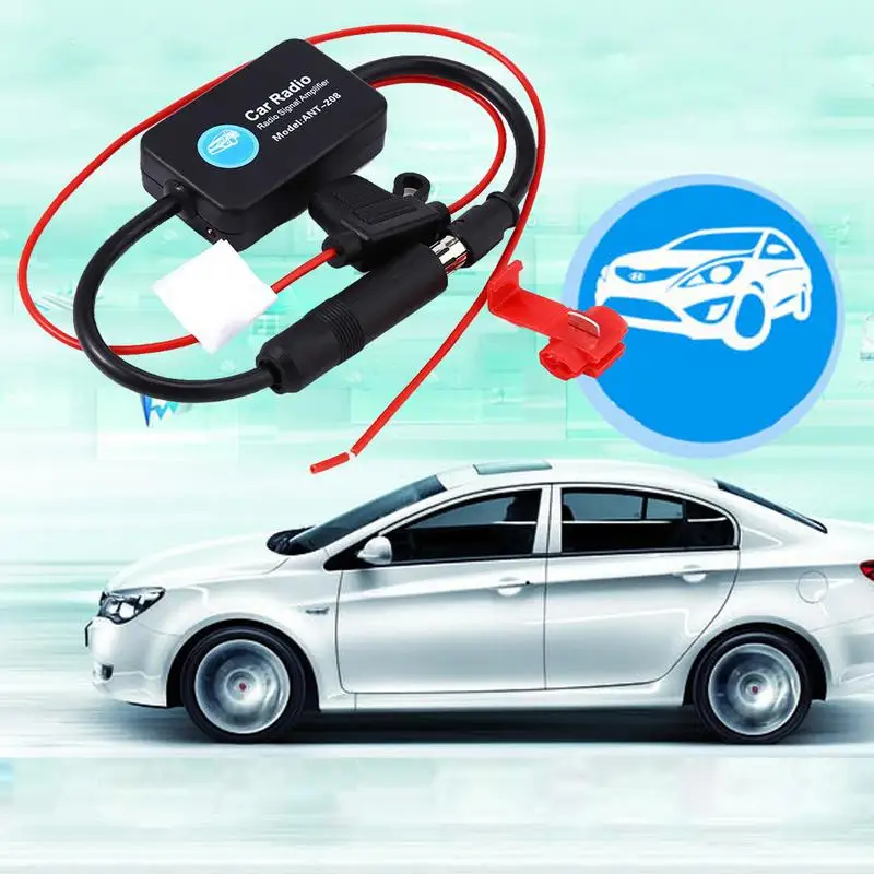 12V Auto Car Radio FM Antenna Signal Amp Amplifier Booster For Marine Vehicle Boat 330mm Universal | Автомобили и мотоциклы