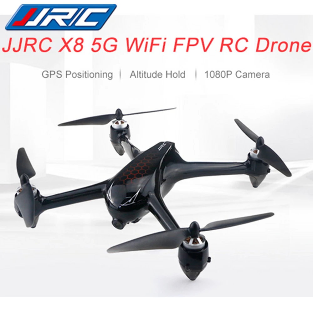 JJRC X8 5G Wi-Fi FPV RC Дрон GPS позиционирование высота удержания 1080P камера Квадрокоптер HD