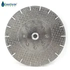 DC-ESBF08 Алмазный 7 дюймов 180 мм с оправкой M14, гальваническое пильное полотно для резки мрамора и инженерного камня