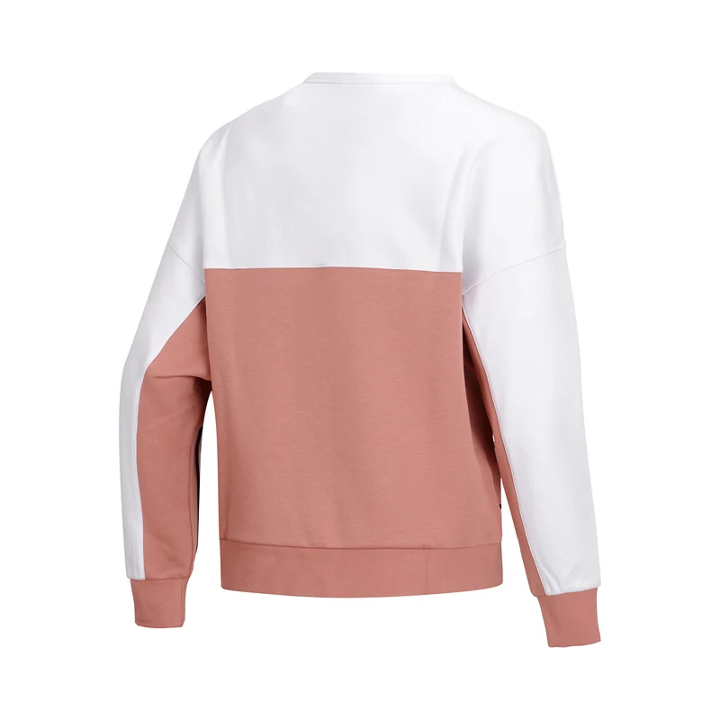 Li-Ning Women Basketball Sweater Warm Fleece Loose 66%Polyester 34%Cotton Hit-Color LiNing Sports Top Sweatshirts AWDN852 WWW996 | Спорт и