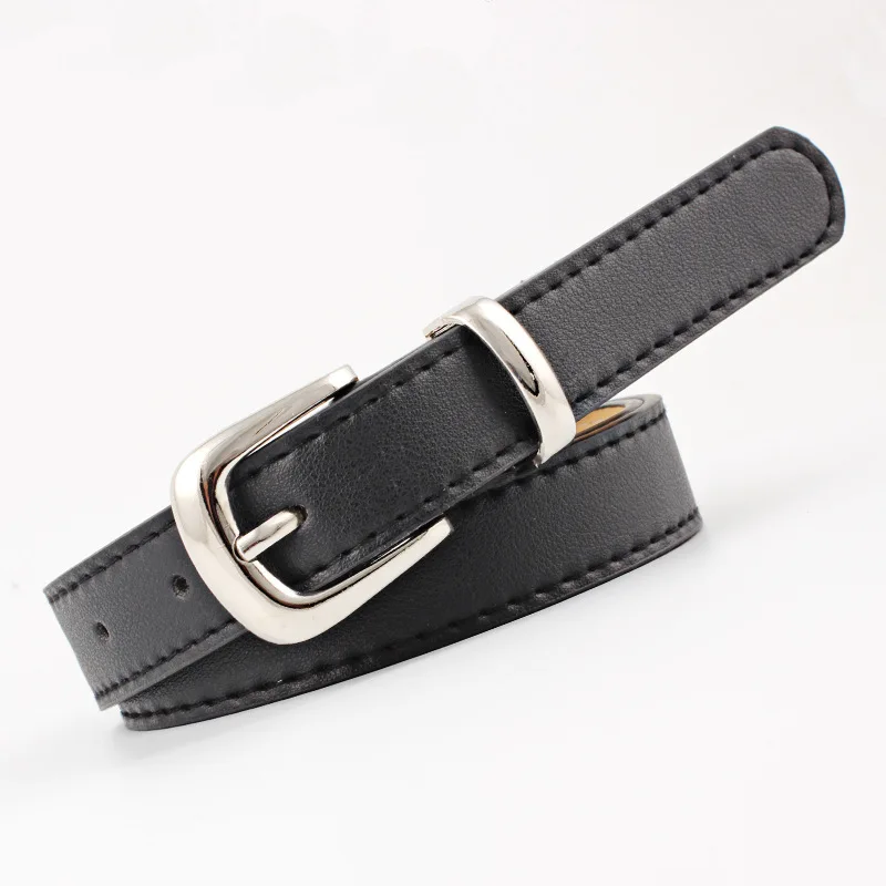 

2019 New Pattern Woman Fashion Hot Sale Leather Belts High-quality Alloy Pin Buckle Belts Black Waistband Belt Dropshipping
