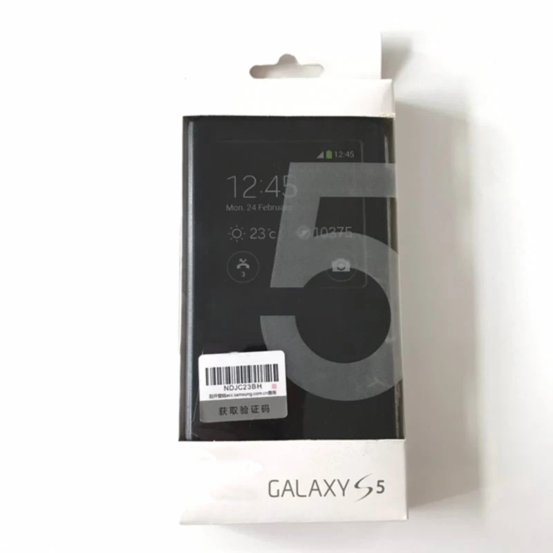 Для samsung Galaxy S5 Чехол с откидной крышкой S View Кожаный противоударный Роскошный 360
