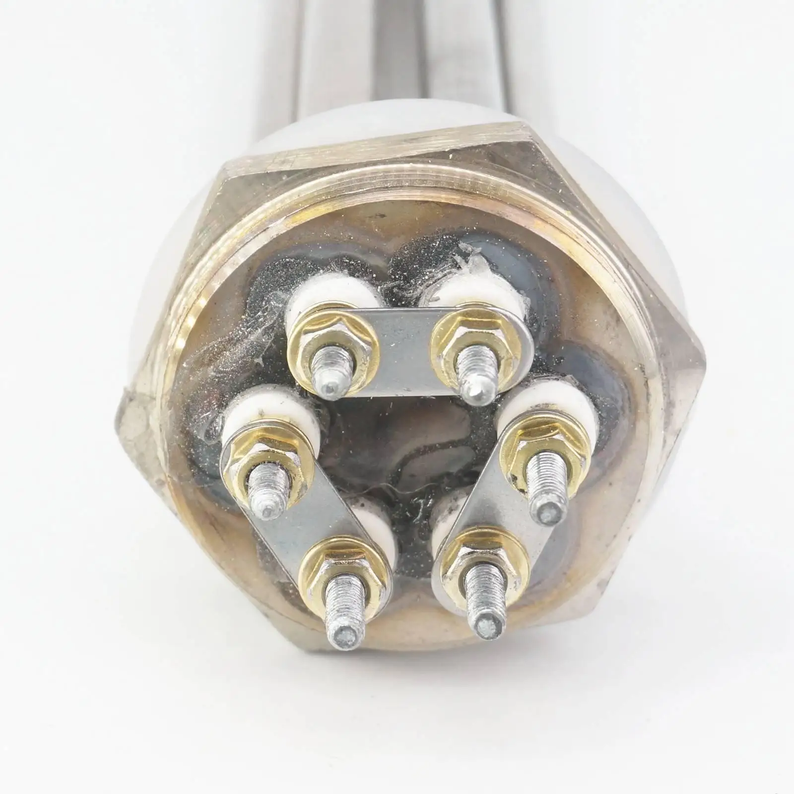 220В 6000 Вт DN40 1 1/2 &quotBSP Мужской 304 нержавеющая сталь головка и трубка электрический