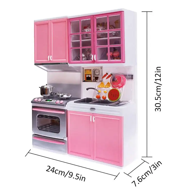 

1 Set Children's Play House Toys Girl Cutlery Set Baby Toys Kitchen Cooking Simulation Pretend To Play Fun Kitchen Model