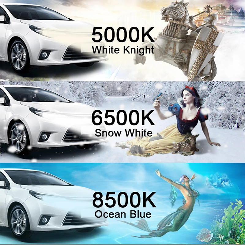 ROADOT 1 пара H7 светодиодные лампы фар автомобиля 8500 к 5000 Led H4 H1 H11 9005 9006 Автомобильная