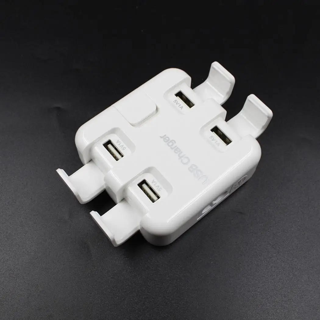 Прочный Портативный 5 Порты и разъёмы USB Зарядное устройство Smart Мощность кабель