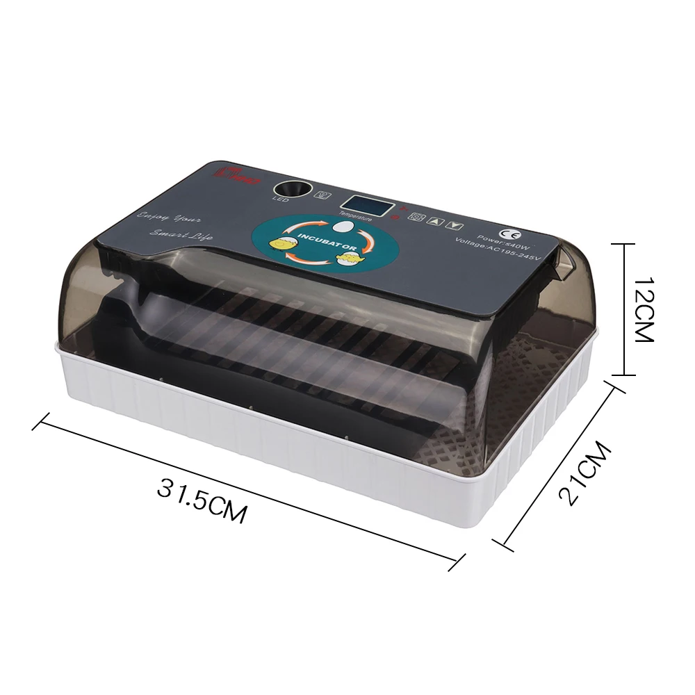 Автоматический светодиодный мини инкубатор для яиц 12 яиц|Принадлежности