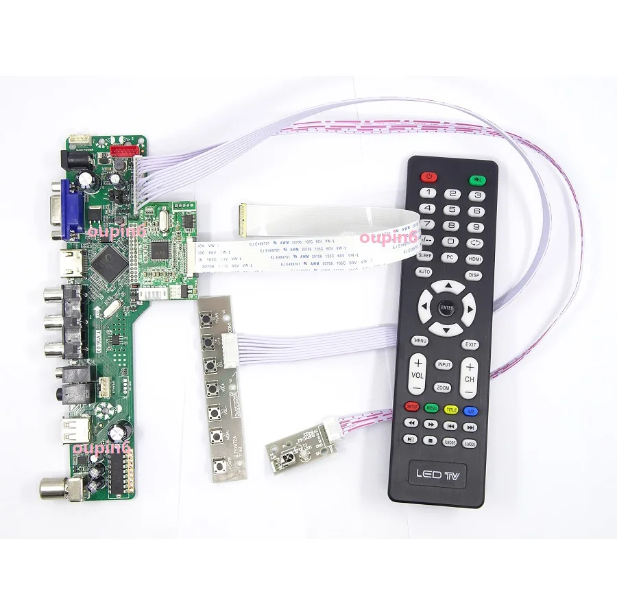 ТВ совместимому с HDMI VGA ЖК дисплей светодиодный EDP плате контроллера комплект для