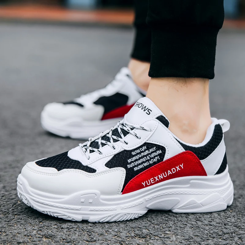 2019 summer new mesh Casual men's sports shoes Men Size 39-44 Fashion trends Running Sneakers thick bottom tenis masculino | Обувь