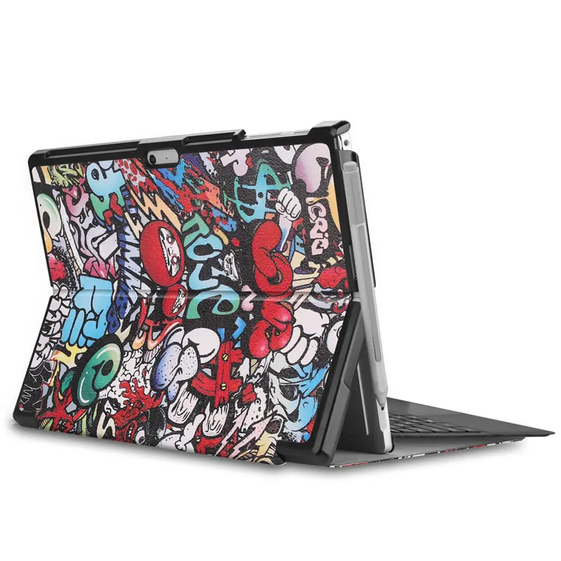 Для Microsoft Surface Pro 4 5 6 PU кожаный чехол подставка для 12 3 ''планшетный ПК Защитный +