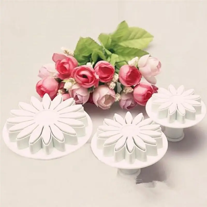 Резак для печенья инструмент украшения торта плунжера Fondant rolling pin DIY Sugarcraft cutter