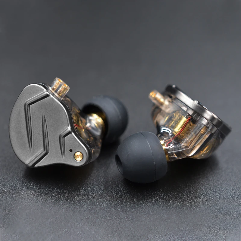 Наушники вкладыши Kz Zsn Pro 1ba + 1dd гибридные Hi Fi наушники с басами металлические