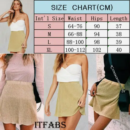 Женская юбка с высокой талией однотонная короткая мини-юбка трапециевидной