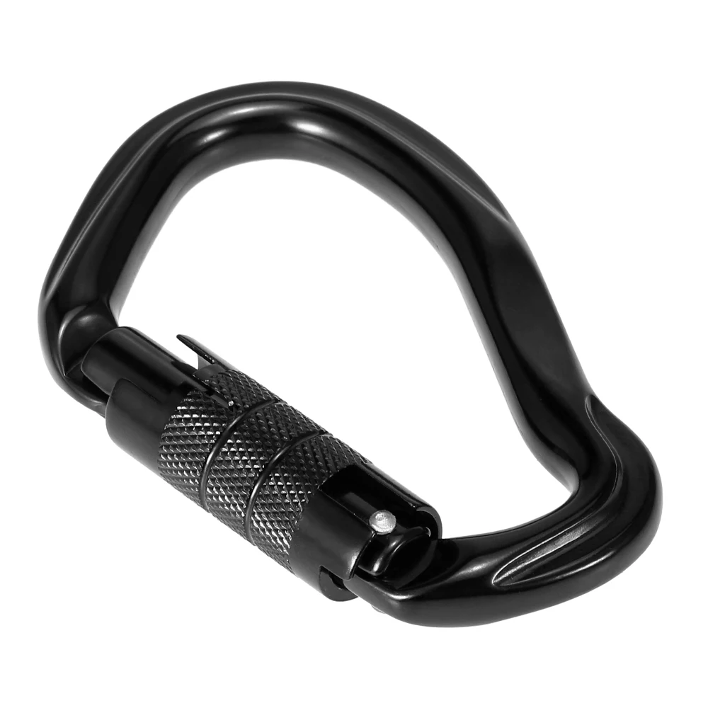 Outdoor 23KN D Shape Buckle Pack Auto Locking Gate Carabiner Heavy Duty D-ring Climbing Hammock Clip | Спорт и развлечения