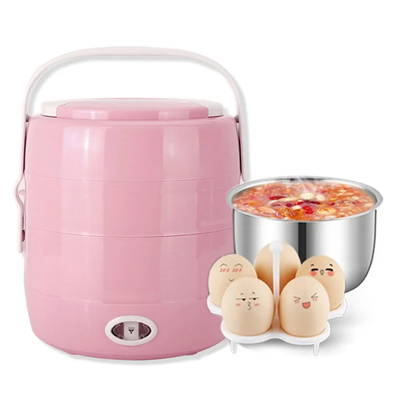 FIMEI 2L Double-Layer Rice Cooker Electric Cooking Lunch Box Stainless Steel Multi-Function Insulation Heating Container | Бытовая