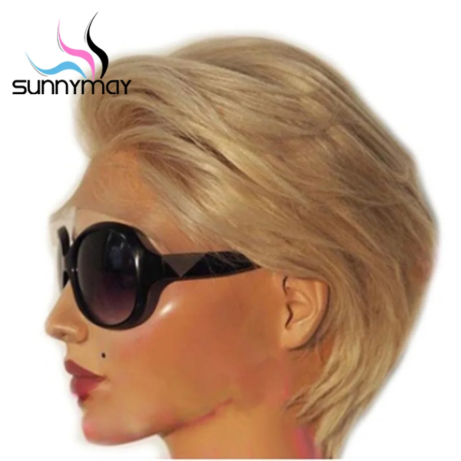 Парик Sunnymay 13x4 с коротким Бобом предварительно выщипанный светлый парик на сетке