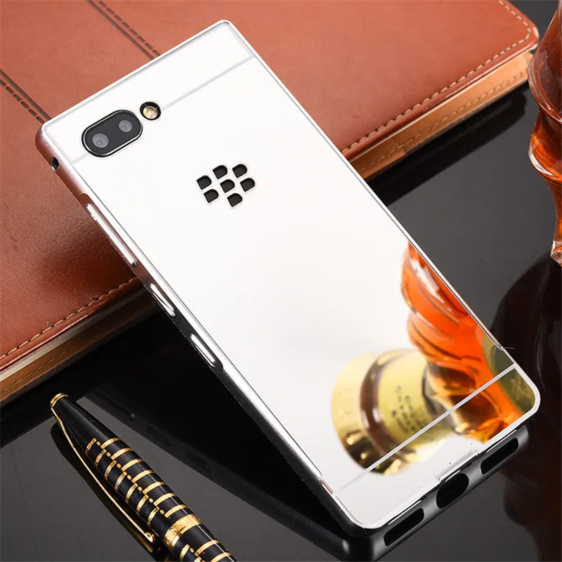 Для BLACKBERRY KEY2 чехол 4 5 зеркальное покрытие Алюминиевый металлический бампер