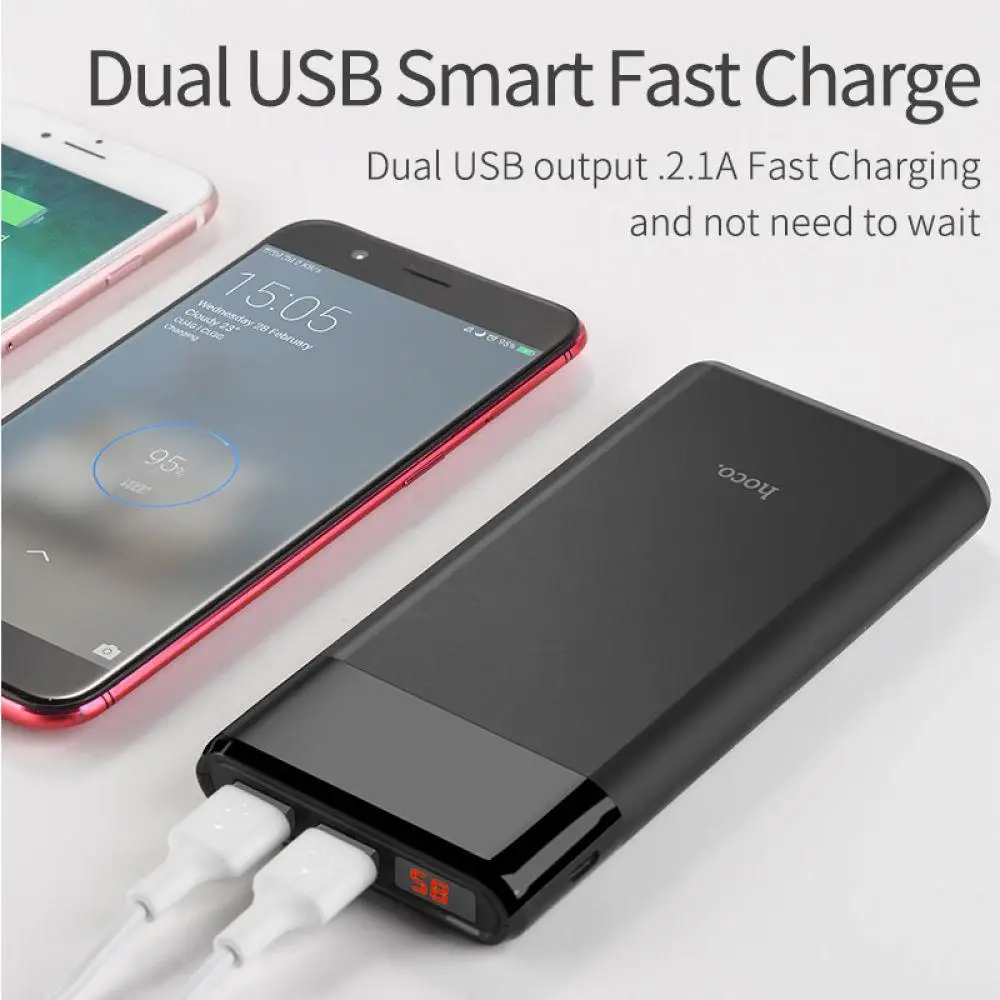 Мощность bank 12000 mAh Портативный Bank телефон Быстрая зарядка USB Выход внешние батареи