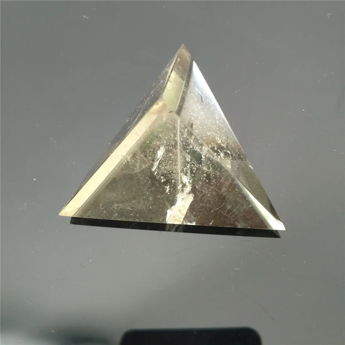 Природный цитрин тетрагранник Пирамида камень камни Кристаллы Wicca Cristal Islande Pierre