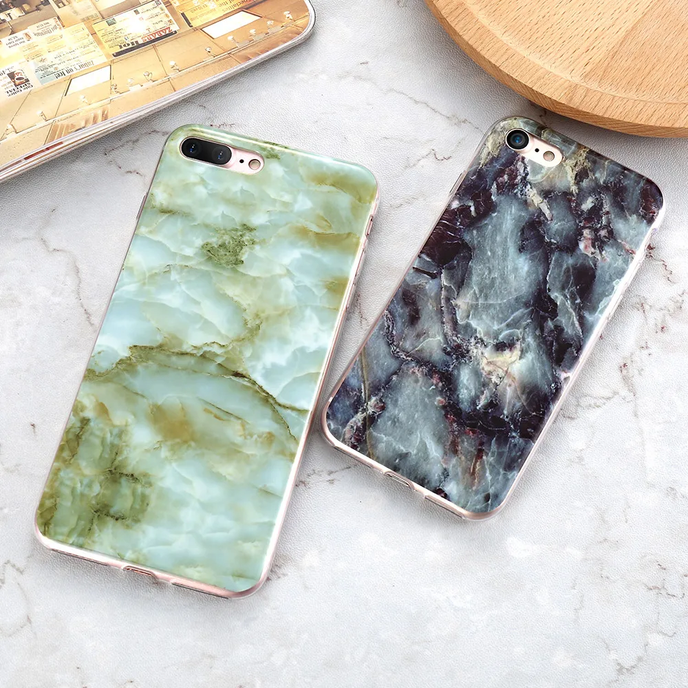 Для iPhone 7 Чехол KISSCASE модный мраморный камень художественный Печатный чехол для 6 6s