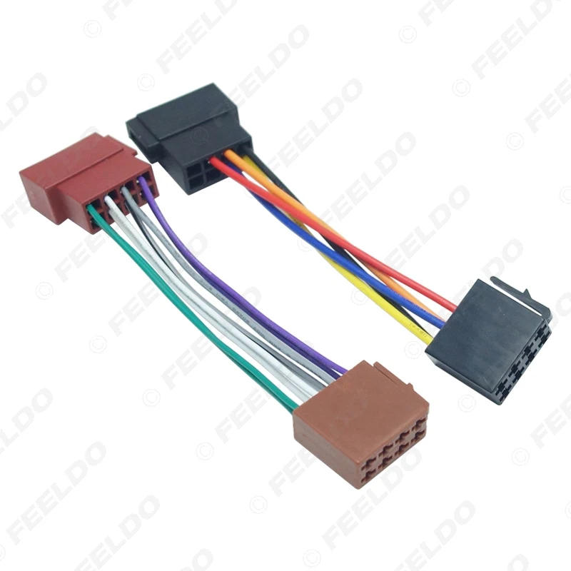 LEEWA 20 Набор автомобильный ISO адаптер с радио вилкой жгут проводов для VW аудио