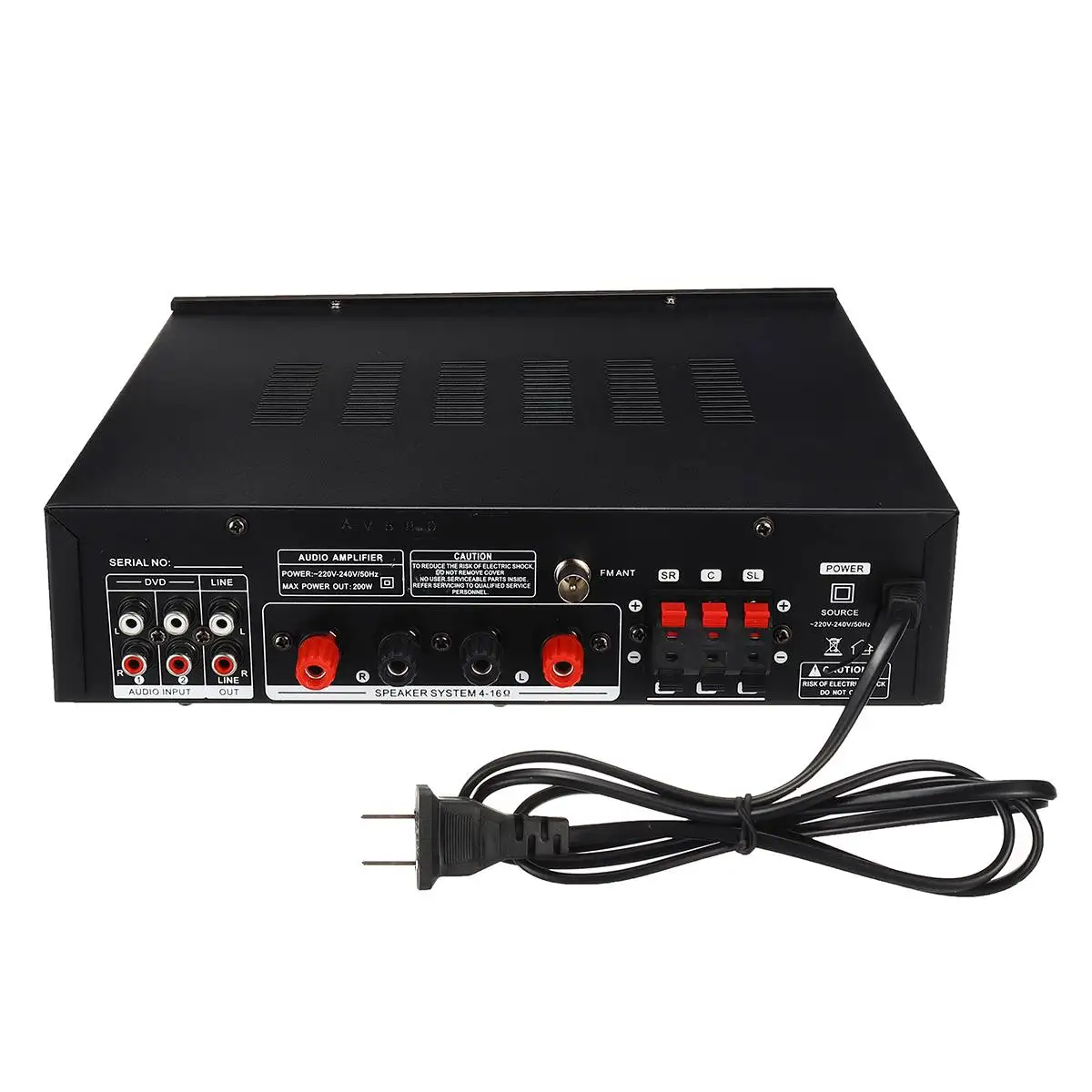 

bluetooth 2.0 Channel Real 960W Audio Power HiFi Amplifier 326BT 12V/220V AV Amp Speaker with Remote Control for Car Home