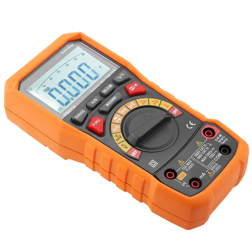 PEAKMETER PM8236 автоматический Диапазон Цифровой мультиметр температурная Емкость