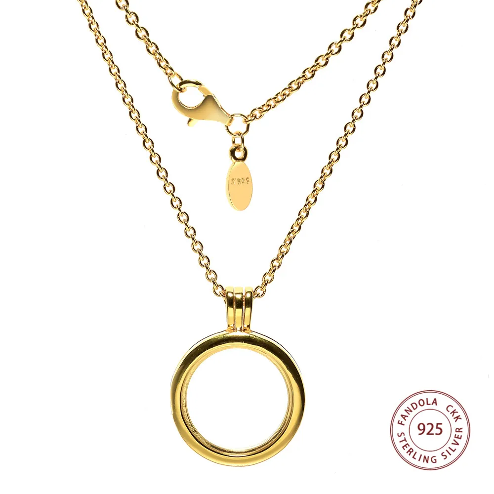 

Memory Pendant Necklace 925 Sterling Silver Shine Floating Locket Locket Necklaces & Pendants DIY Jewelry Making Accessories