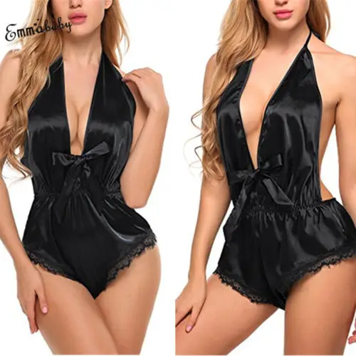 

Sexy Lingerie Women Silk Lace Robe Dress Babydoll Nightdress Hot Nightgown Sleepwear Lady Summer Sexy Sleep Suit